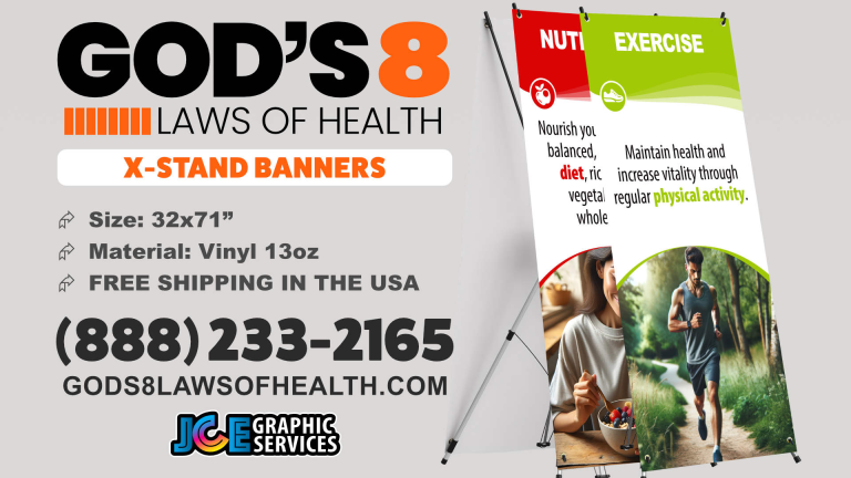 X-stand health banners